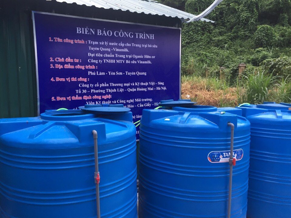 Nước sạch cho trang trại Vinamilk- bò sữa Tuyên Quang